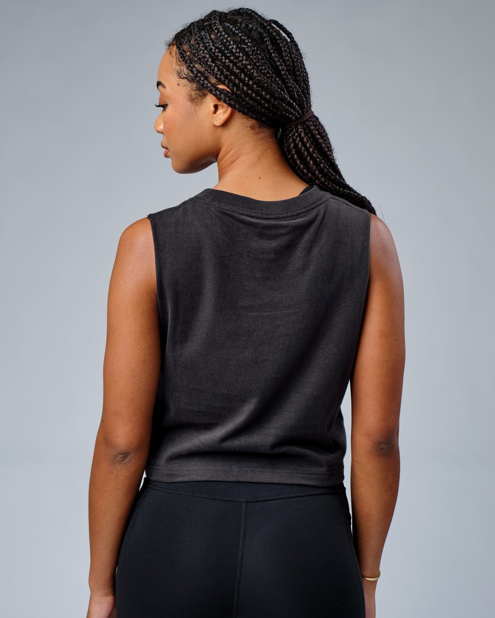 Model wearing Circa 2003 Muscle Tank - Phantom