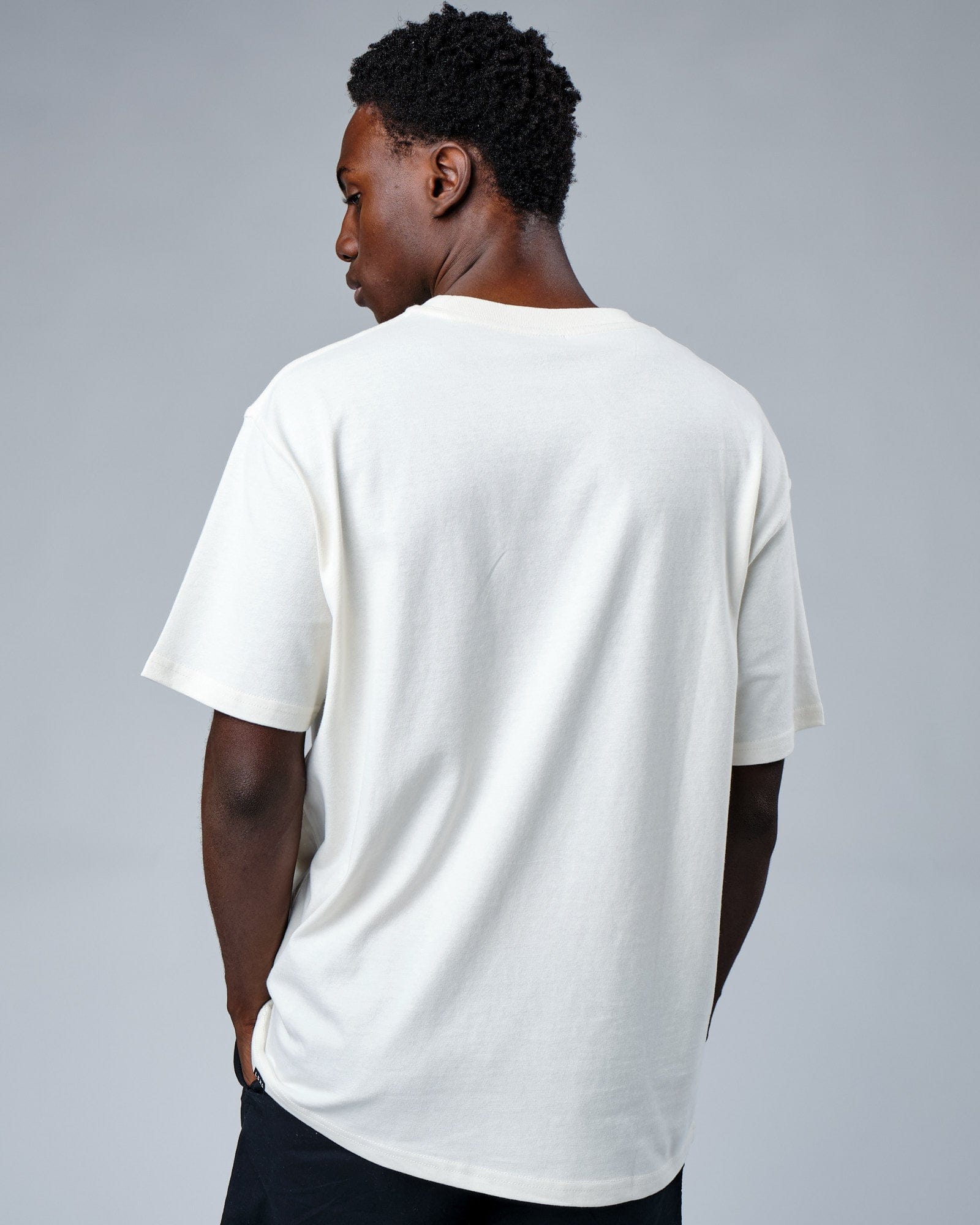 Model wearing Circa 2003 Heavyweight Vintage Fit Tee - Cream
