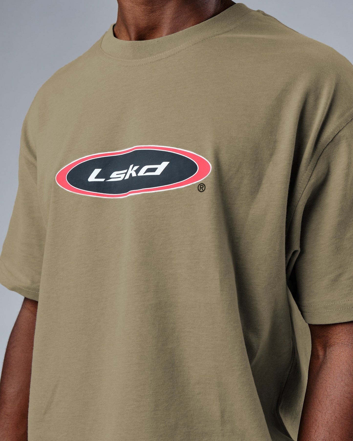 Model wearing Circa 2003 Heavyweight Vintage Fit Tee - Laurel Oak