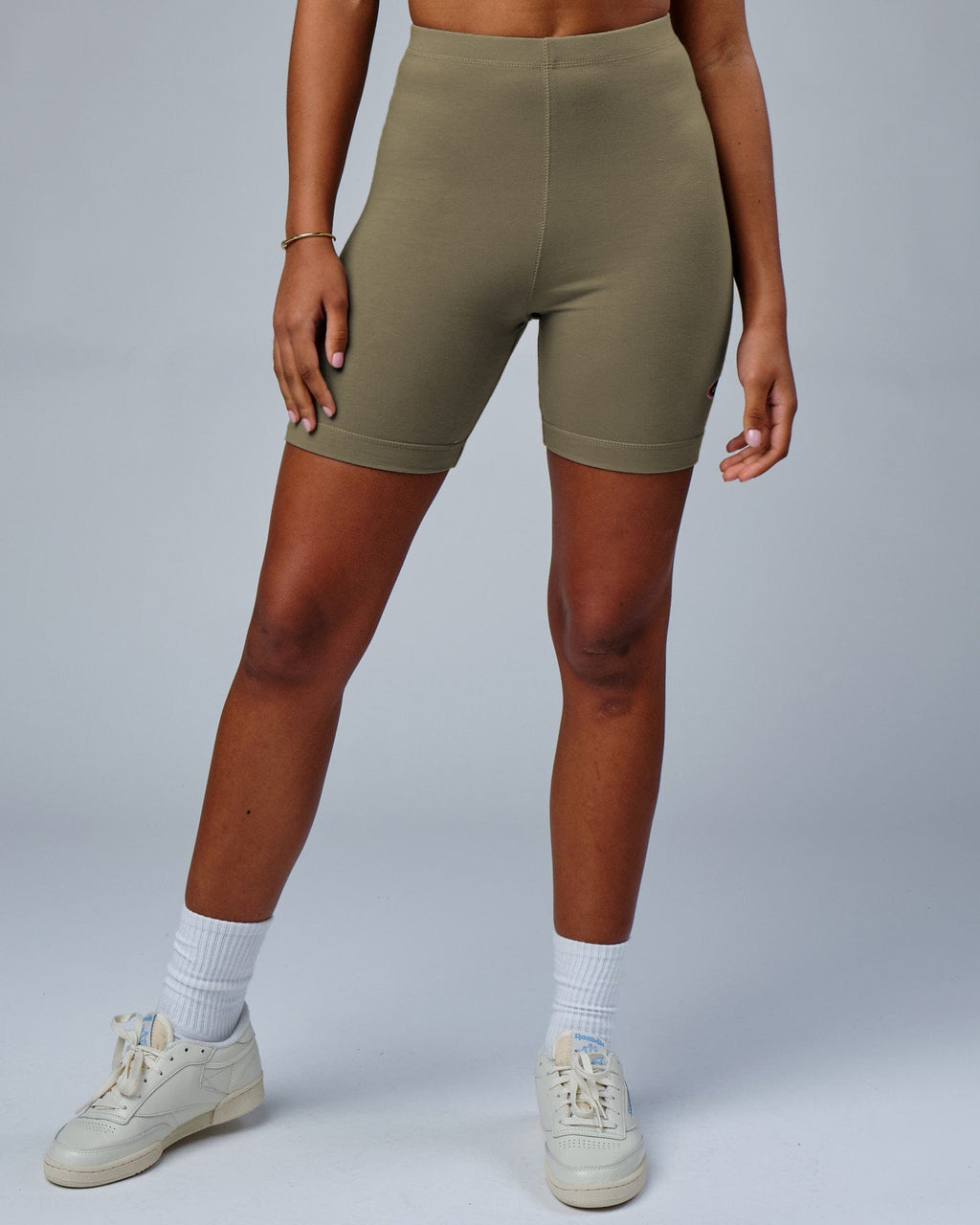Model wearing Circa 2003 Bike Short - Laurel Oak