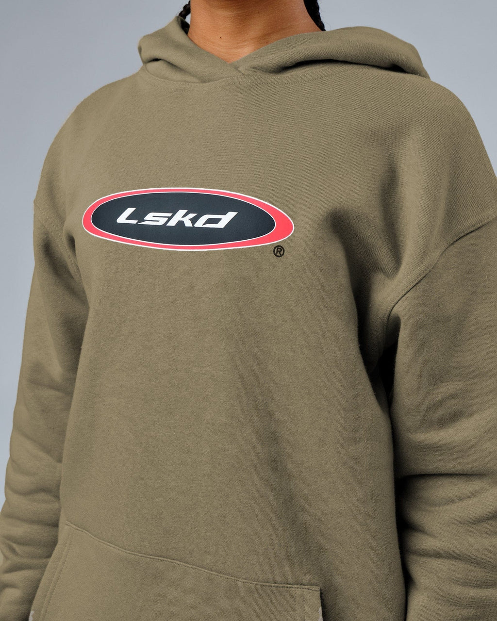 Model wearing Unisex Circa 2003 Oversize Hoodie - Laurel Oak