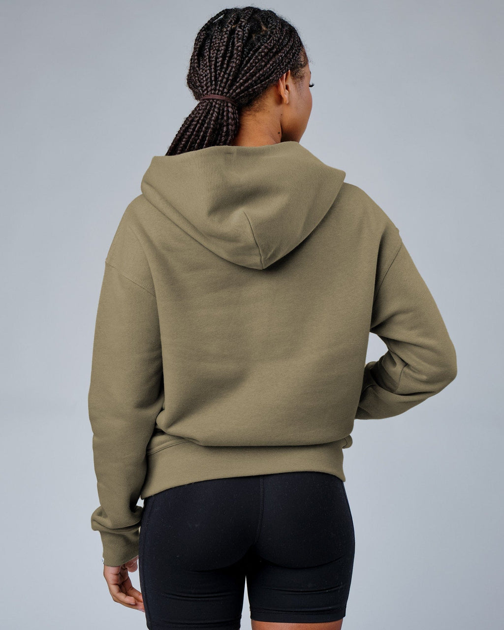 Model wearing Unisex Circa 2003 Oversize Hoodie - Laurel Oak