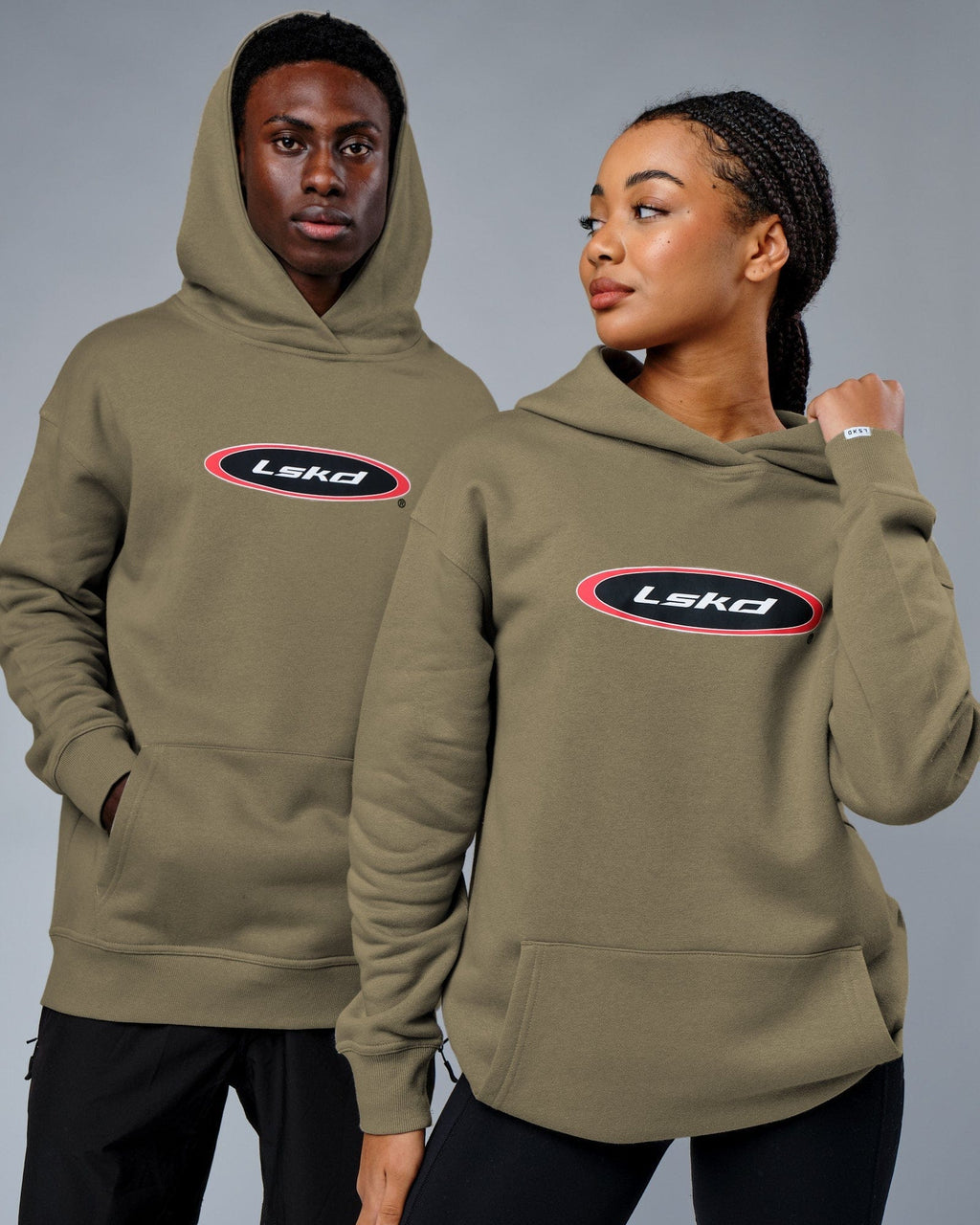 Model wearing Unisex Circa 2003 Oversize Hoodie - Laurel Oak