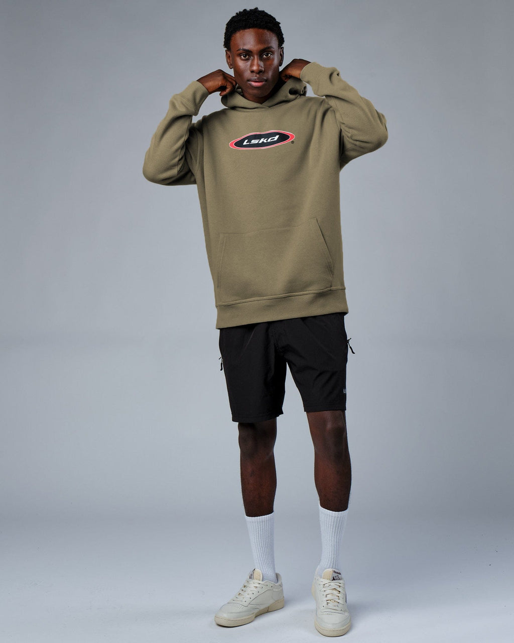 Model wearing Circa 2003 Oversize Hoodie - Laurel Oak