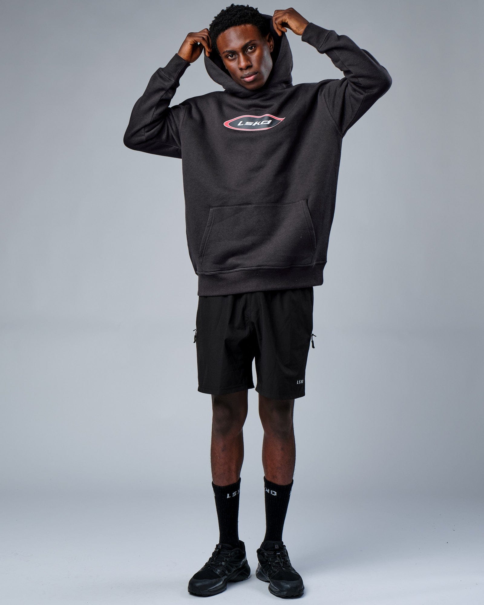 Model wearing Circa 2003 Oversize Hoodie - Phantom