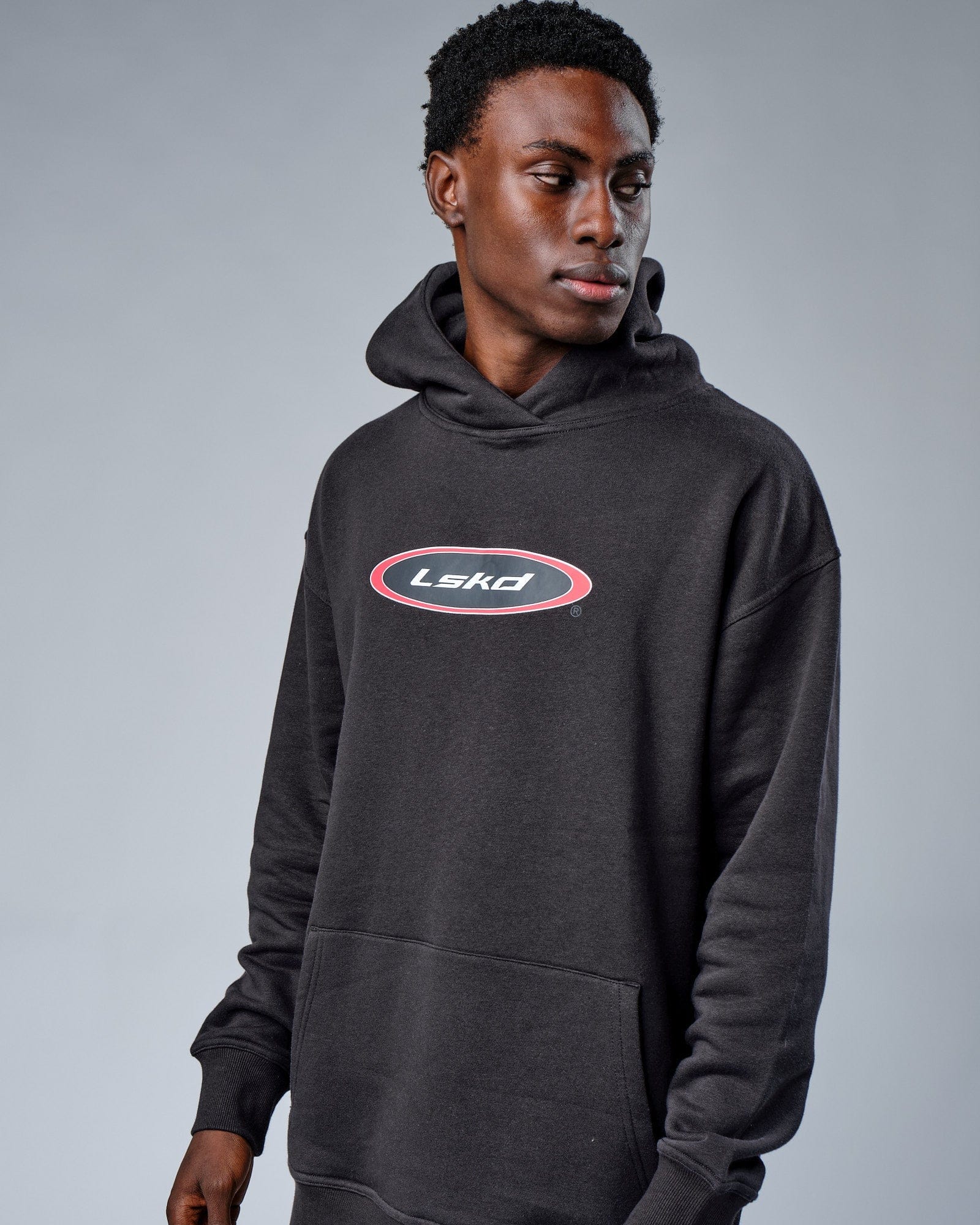 Model wearing Circa 2003 Oversize Hoodie - Phantom