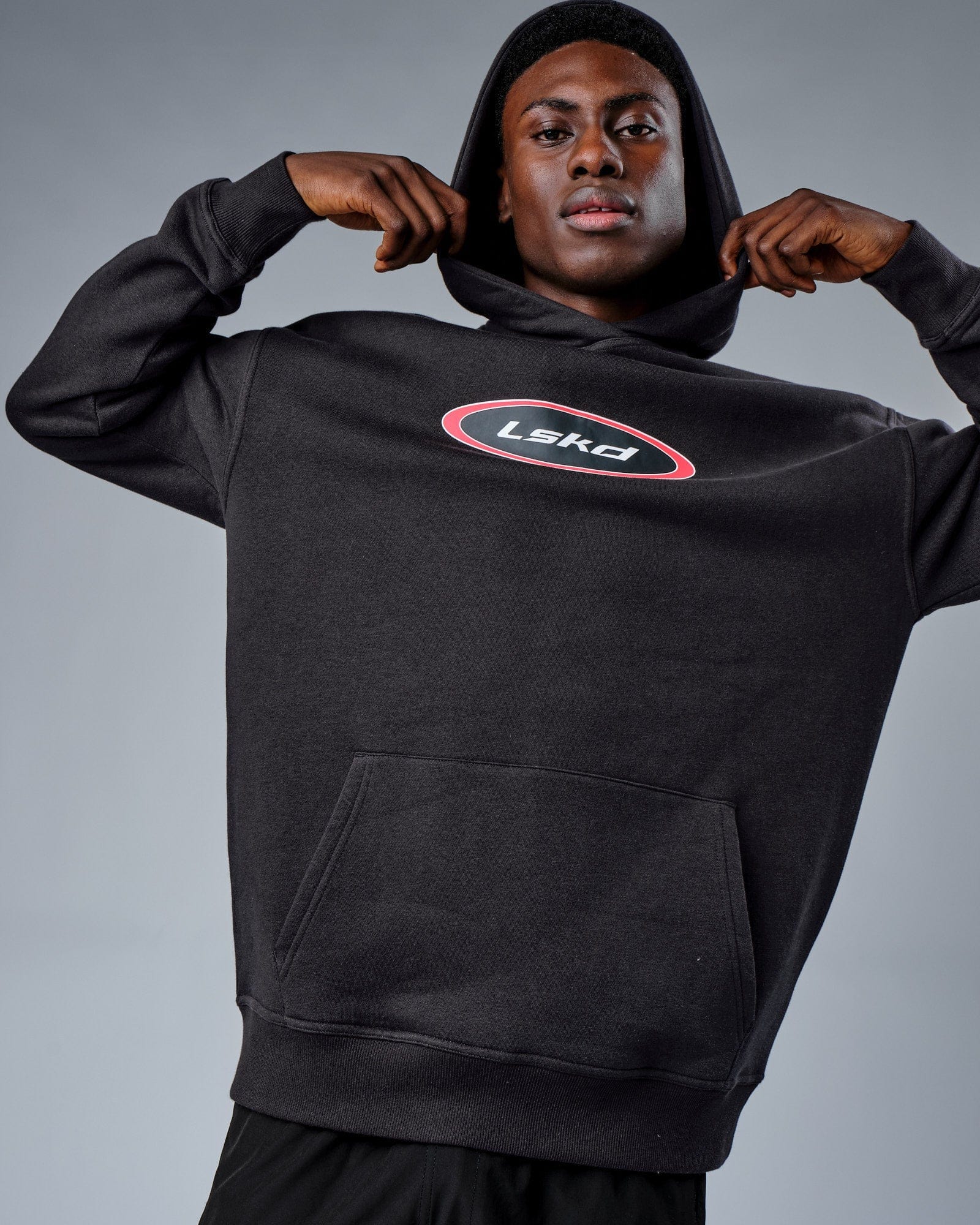 Model wearing Circa 2003 Oversize Hoodie - Phantom