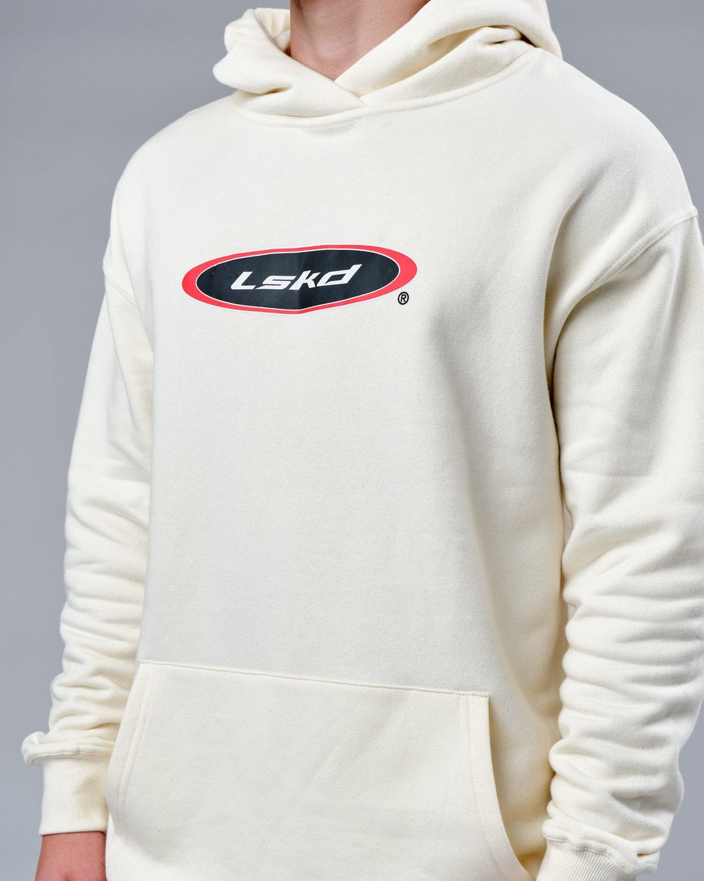 Model wearing Circa 2003 Oversize Hoodie - Cream