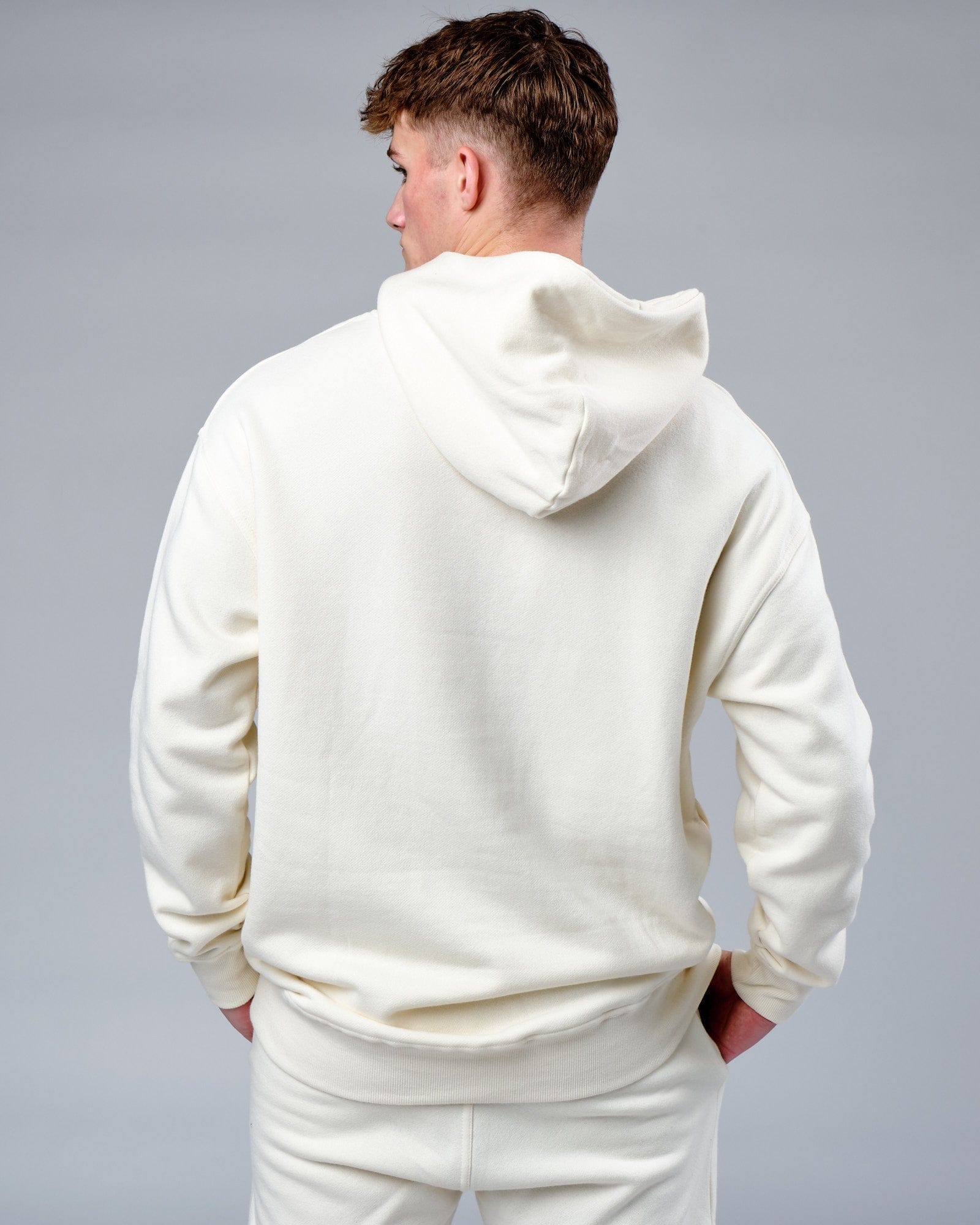 Model wearing Circa 2003 Oversize Hoodie - Cream