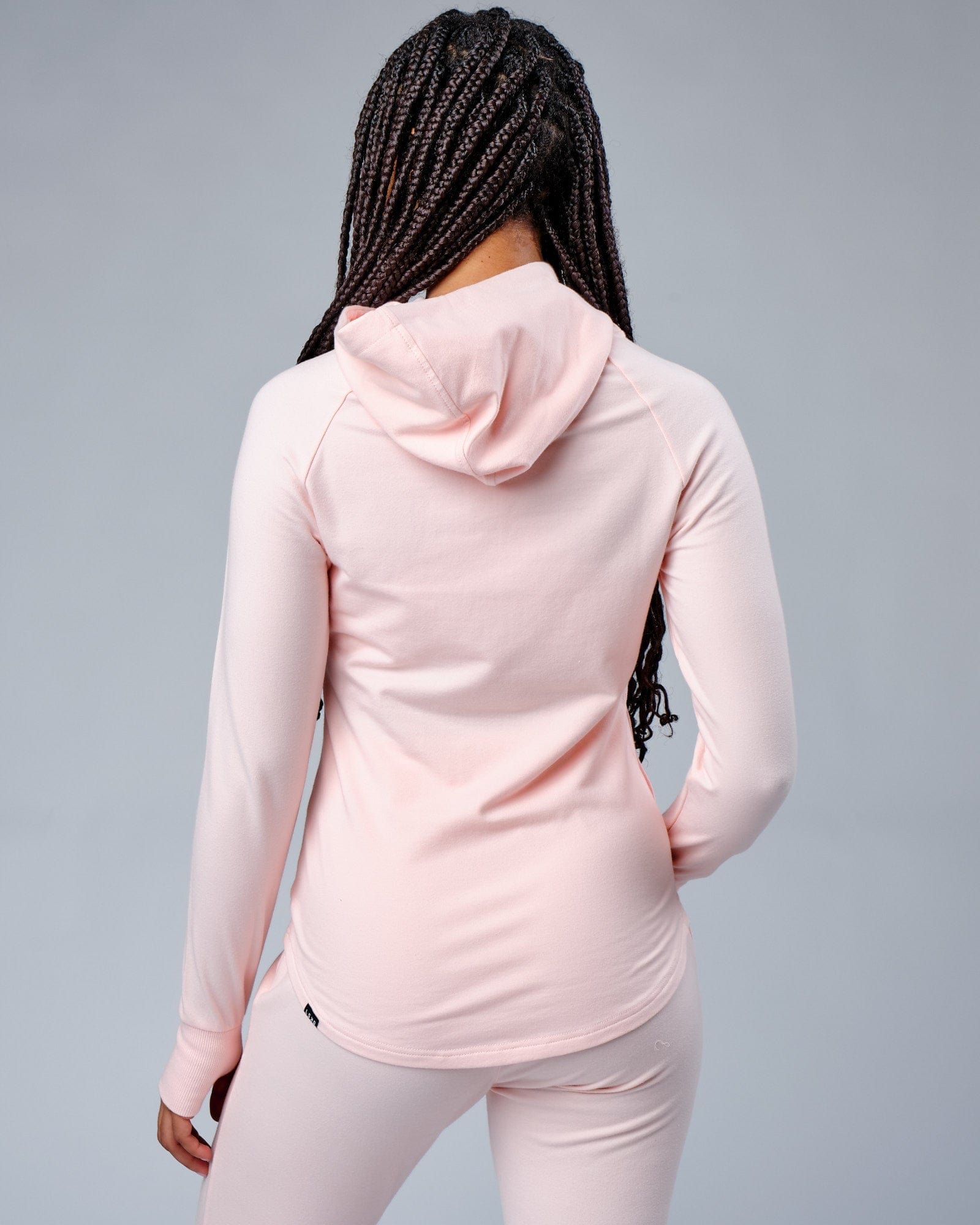 Model wearing PB Zip Through Hoodie - Pink