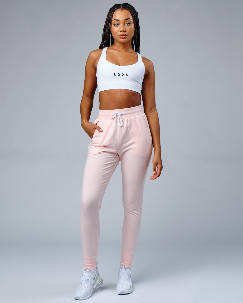 Model wearing PB Jogger - Pink