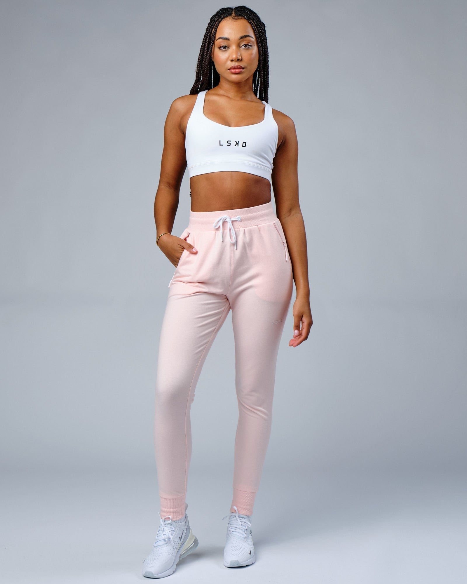 Model wearing PB Jogger - Pink