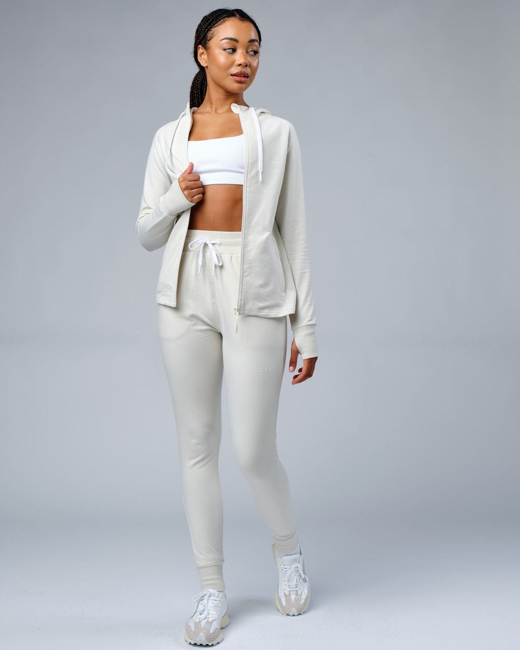 Model wearing PB Jogger - Bone