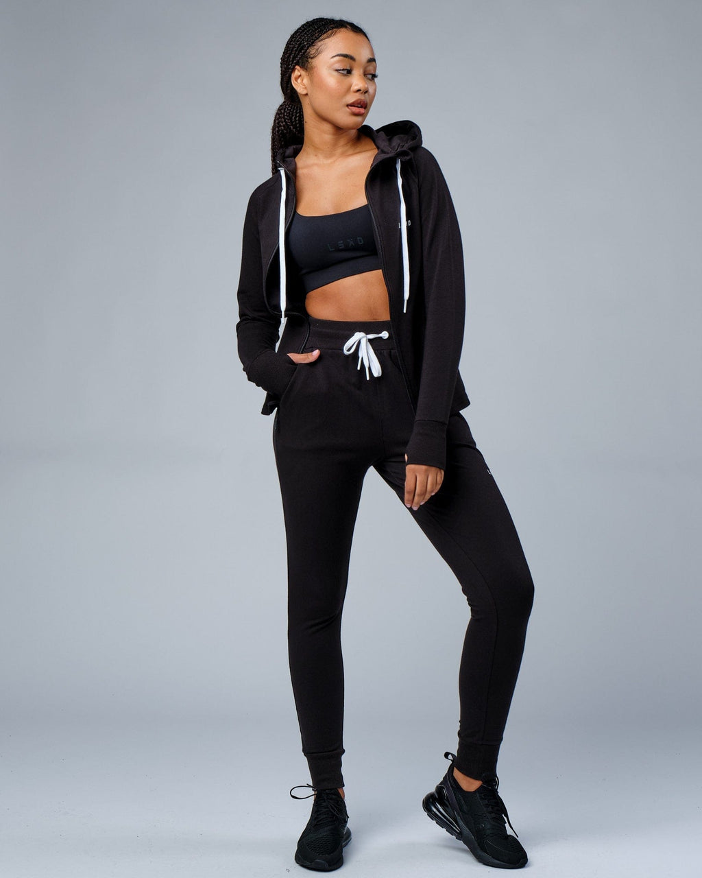 Model wearing PB Jogger - Black