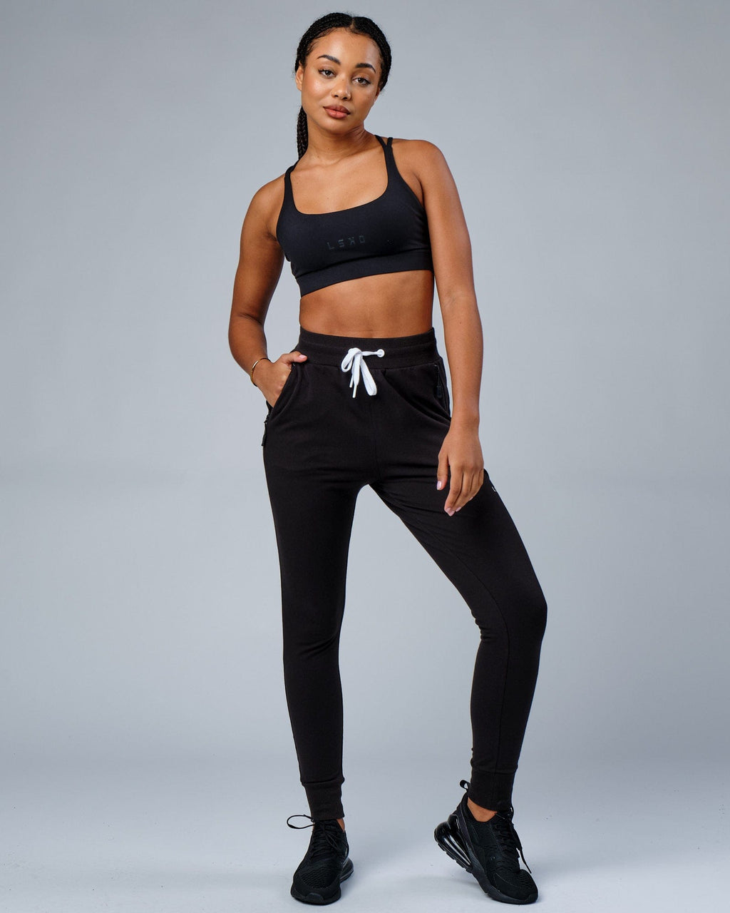 Model wearing PB Jogger - Black