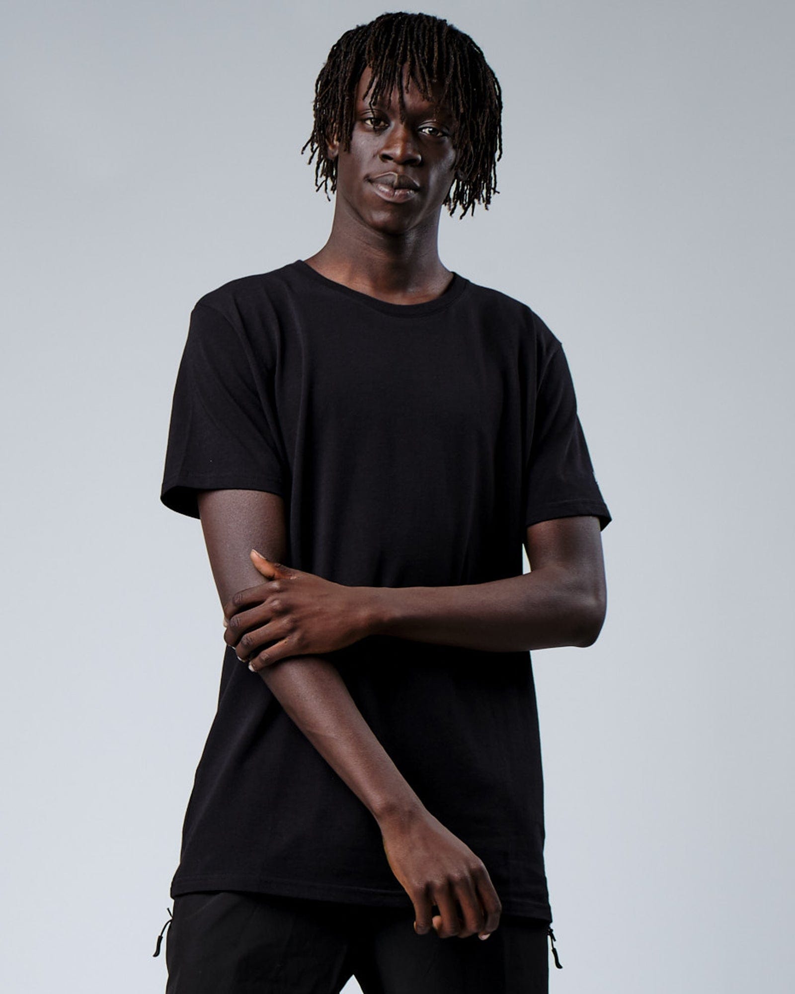 Model wearing Rival FLXCotton Training Fit Tee - Black