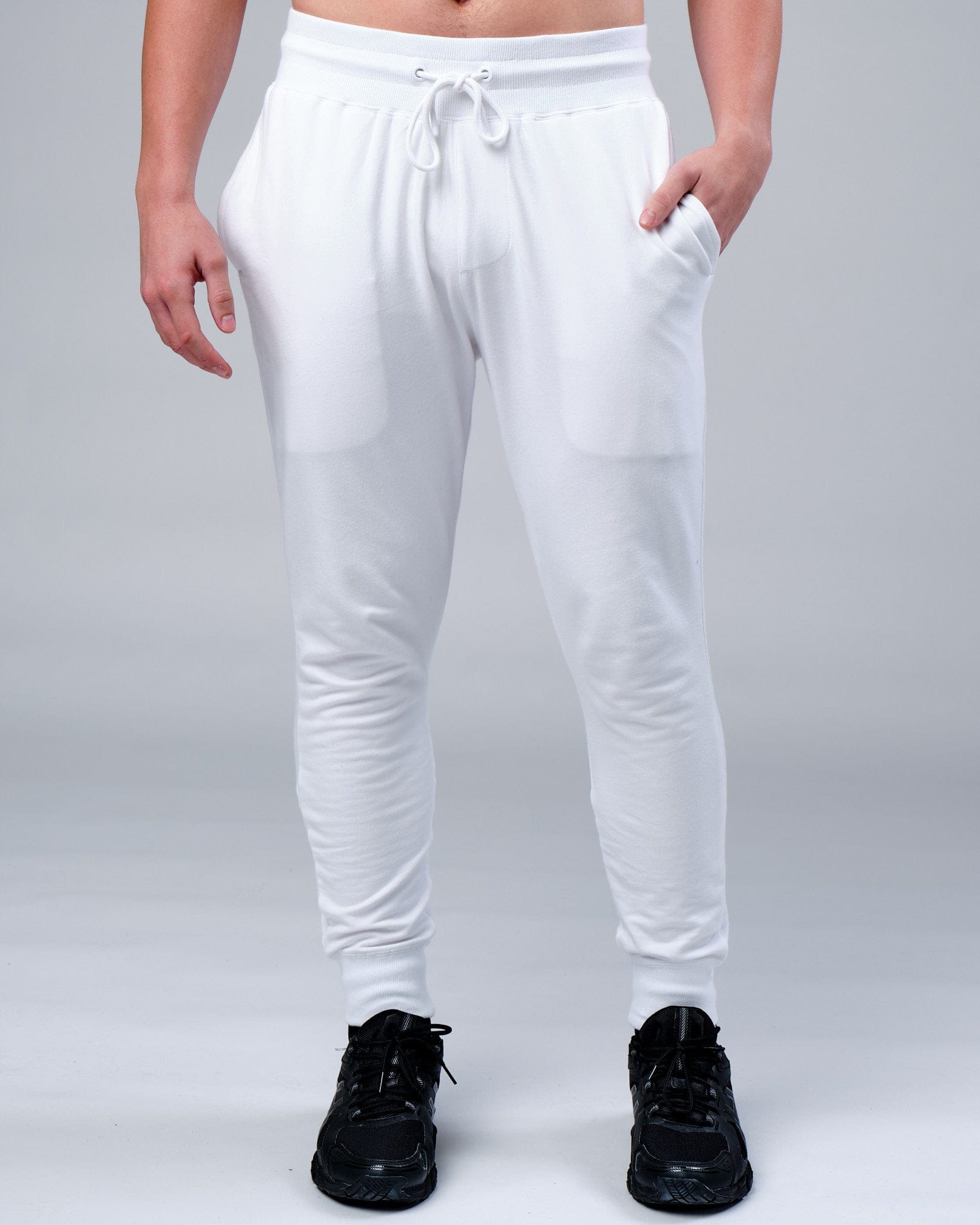 Model wearing Rival FLXFleece Track Pant - White
