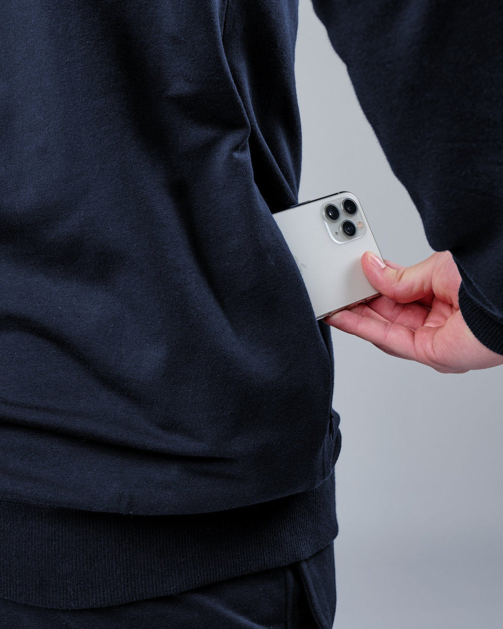 Model wearing Rival FLXFleece Training Fit Sweater - Carbon