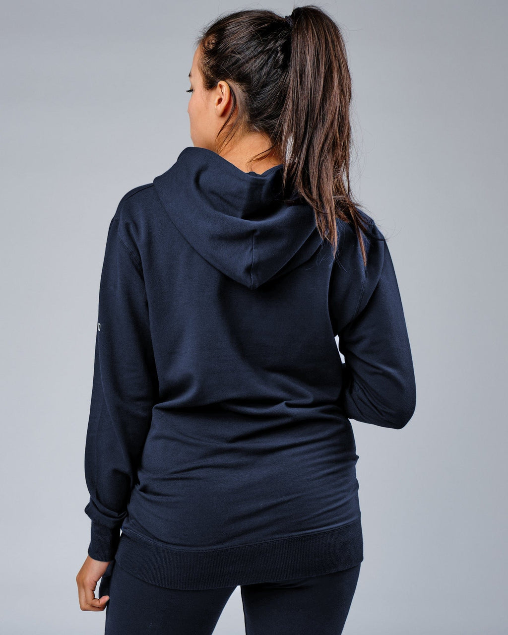 Model wearing Unisex Rival FLXFleece Training Fit Hoodie - Carbon