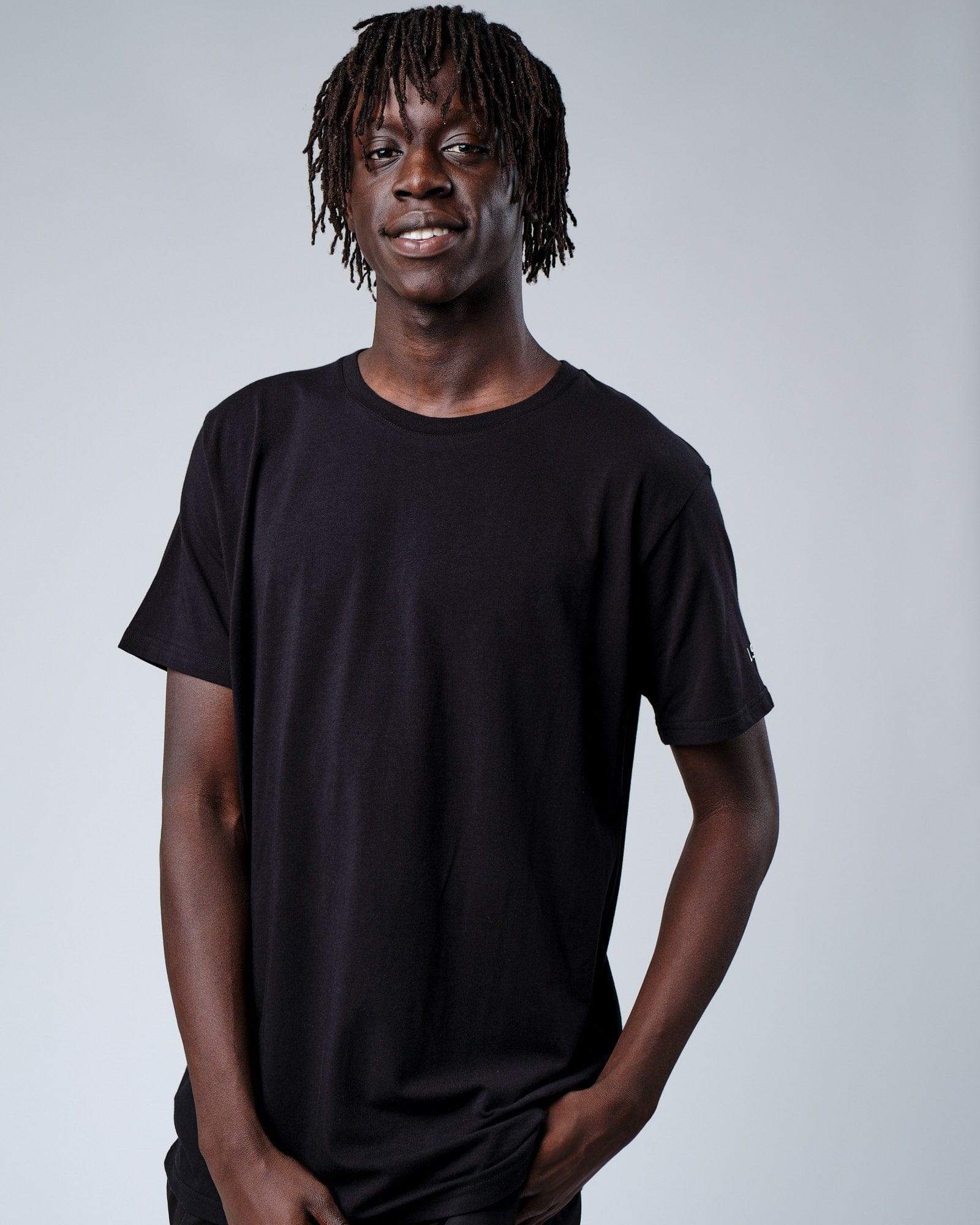 Model wearing Rival FLXCotton Training Fit Tee - Black