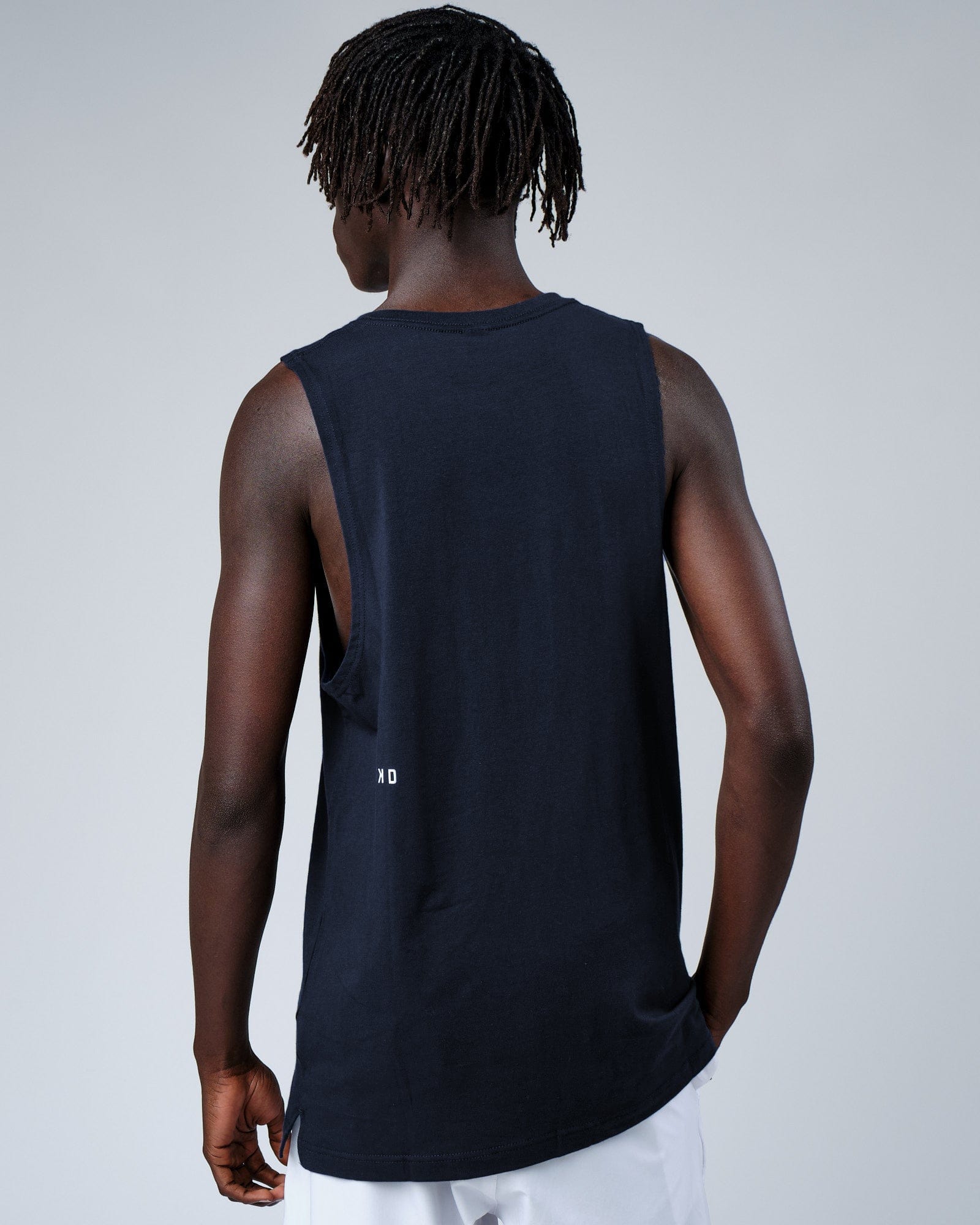 Model wearing Rival FLXCotton Training Fit Tank - Carbon