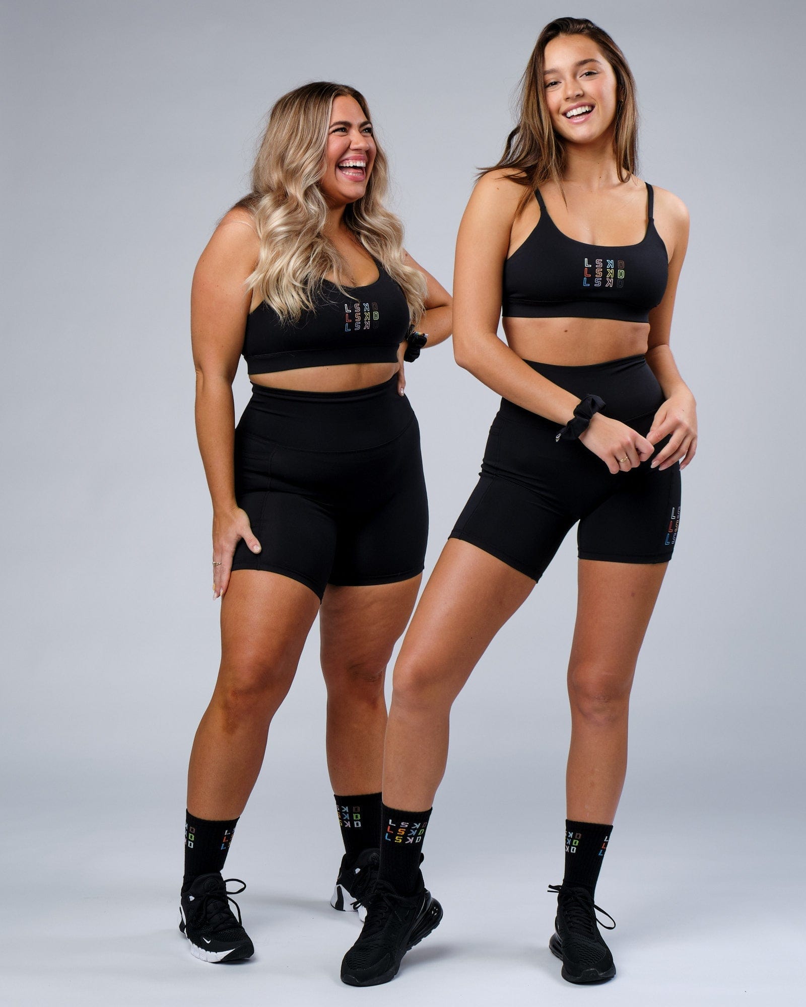 Model wearing Progress Sports Bra - Black