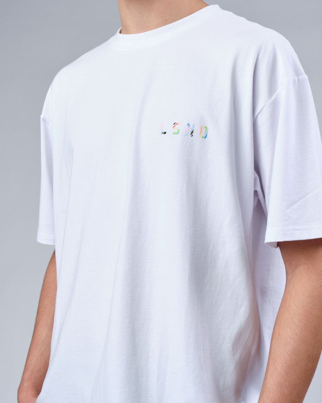 Model wearing Unity FLXCotton Tee Oversize - White