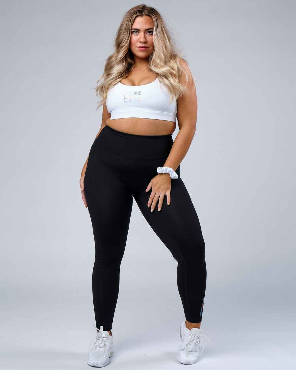 Model wearing Progress Full Length Tight - Black