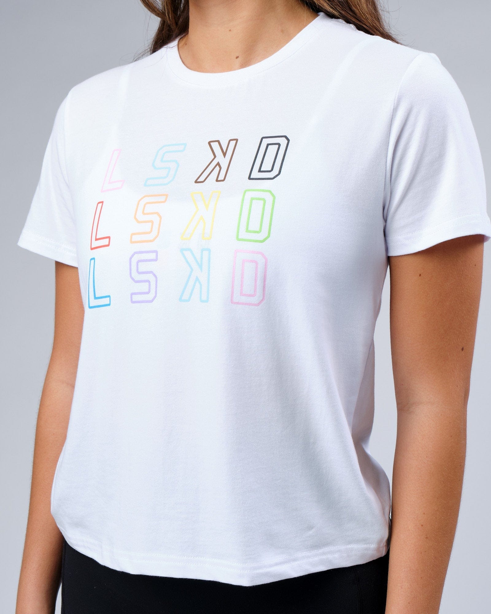 Model wearing Progress FLXCotton Tee - White