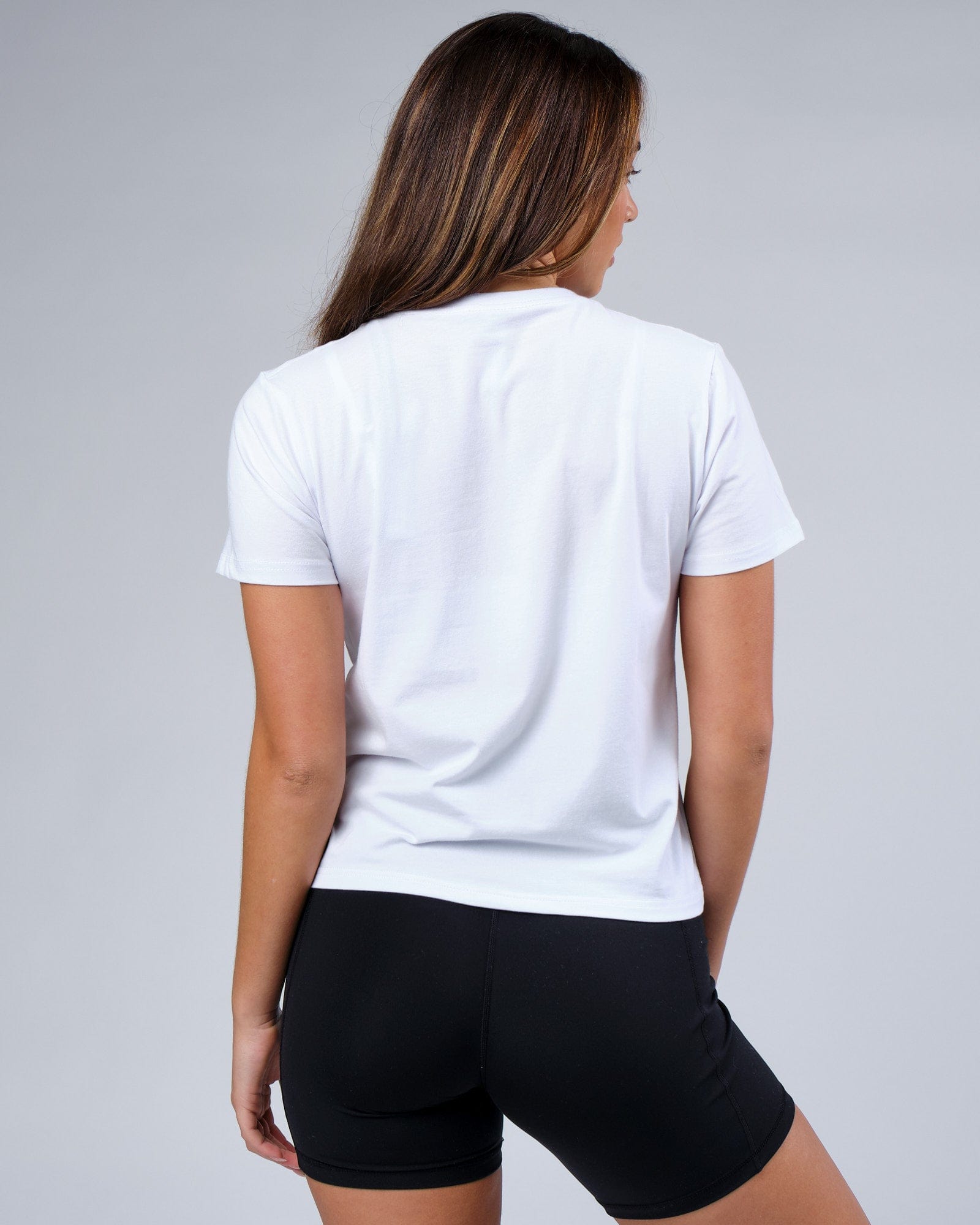 Model wearing Progress FLXCotton Tee - White