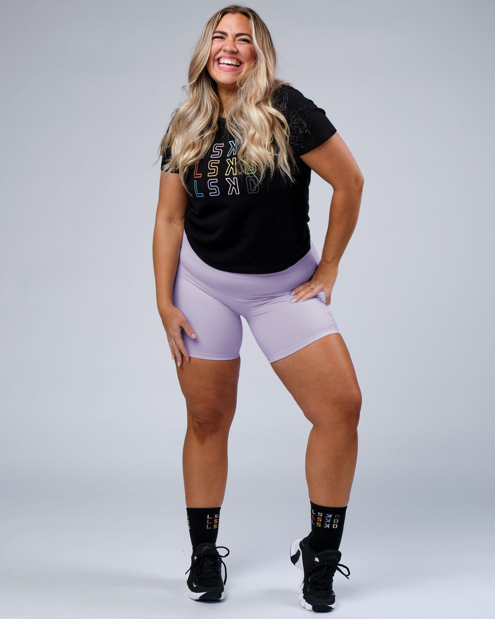 Model wearing Progress FLXCotton Tee - Black