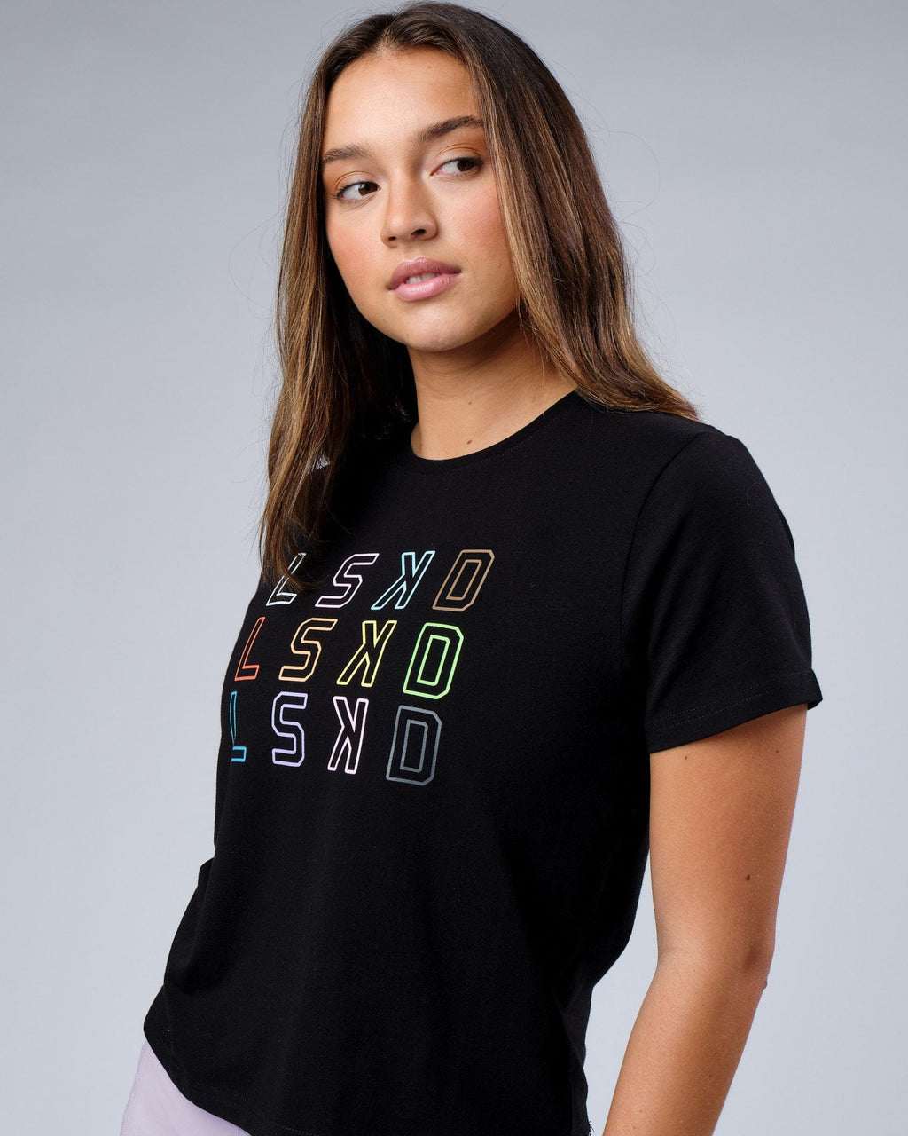 Model wearing Progress FLXCotton Tee - Black