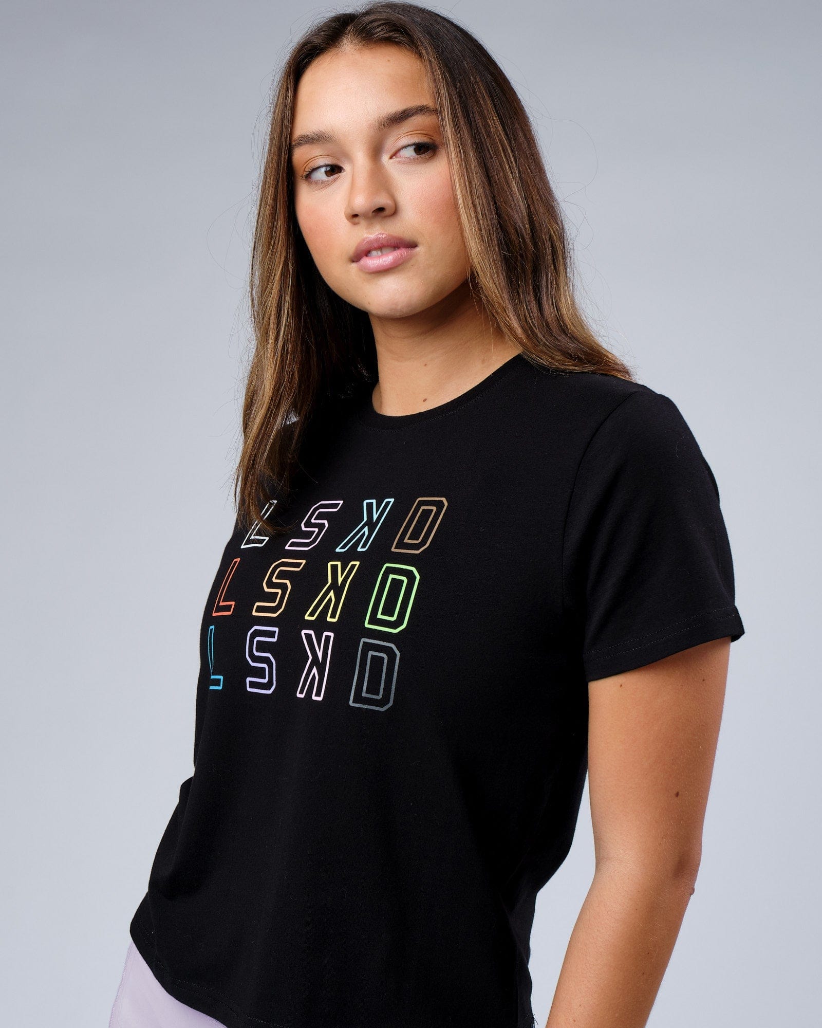 Model wearing Progress FLXCotton Tee - Black