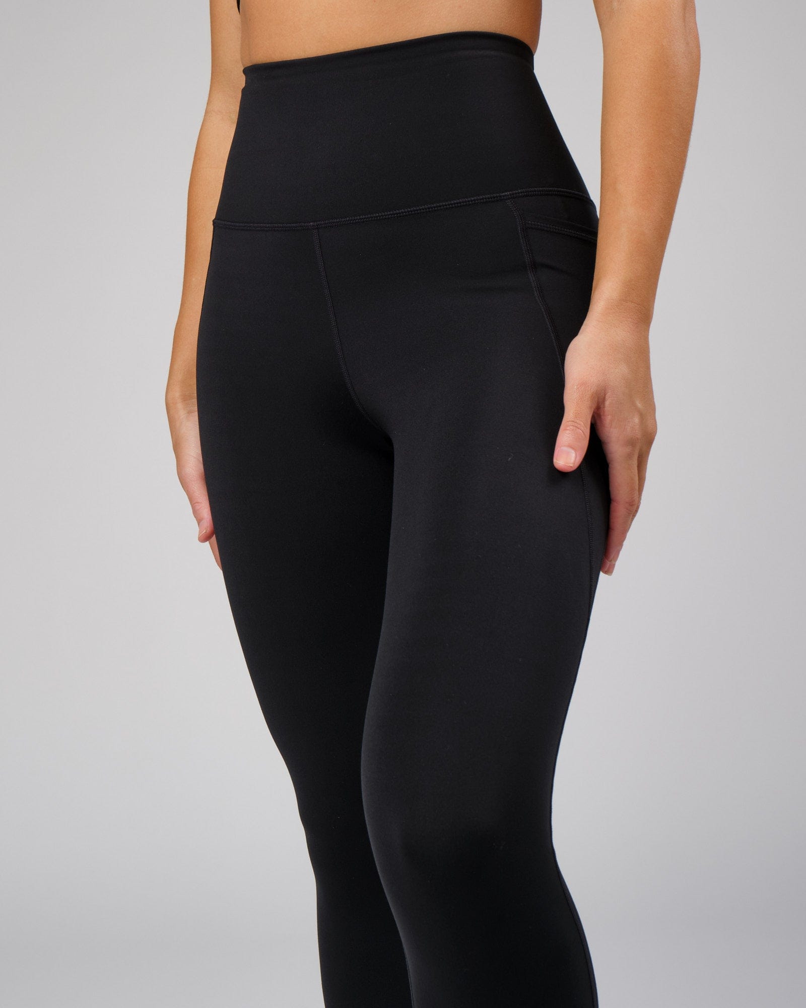 Model wearing Flux 7/8 Length Tight - Black