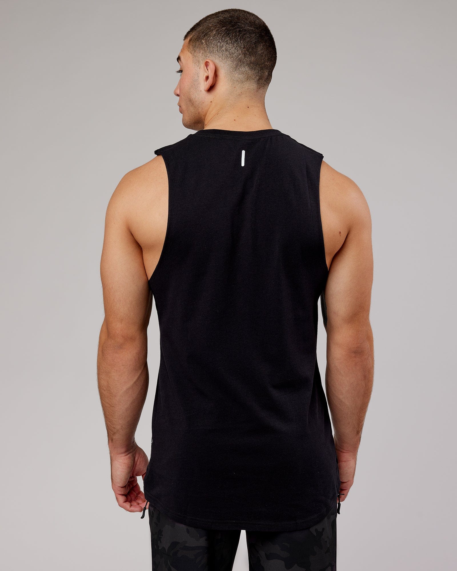Model wearing Power FLXDRY Training Fit Performance Tank - Black