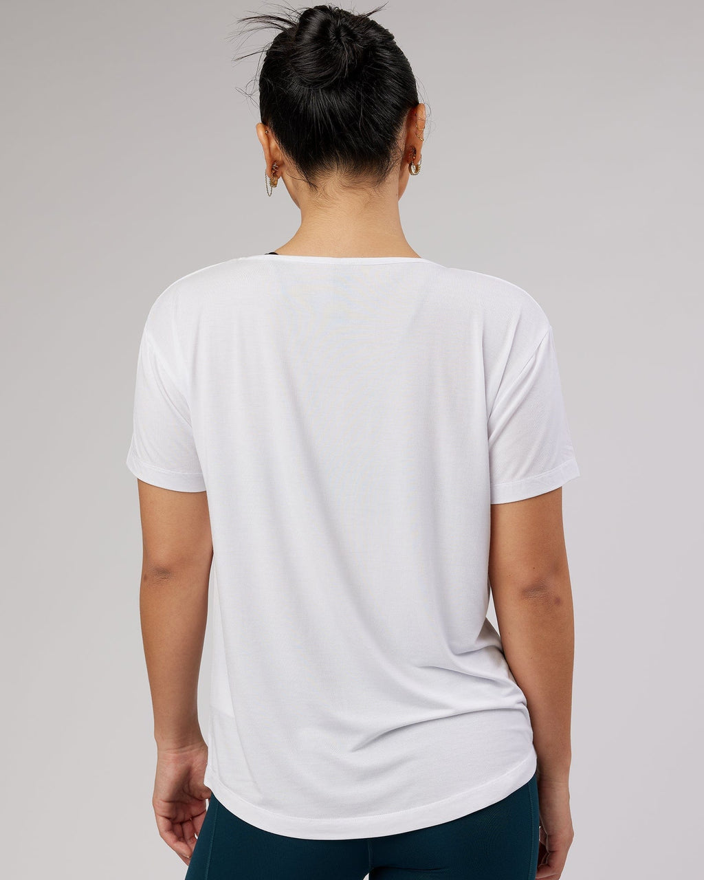 Model wearing Air Slouch Tee - White