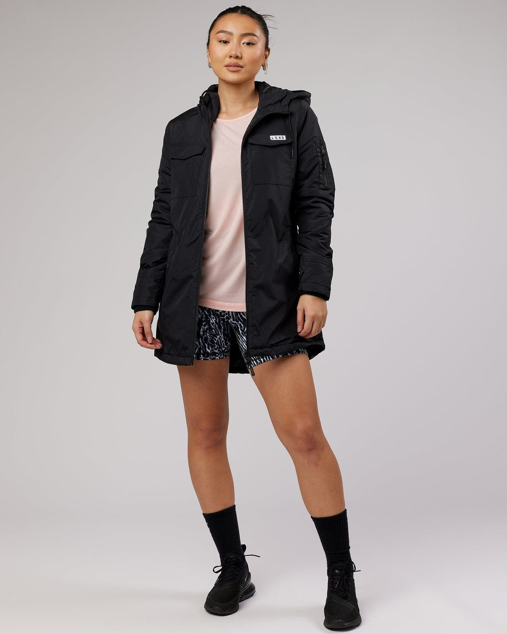 Model wearing Air Slouch Tee - Pink