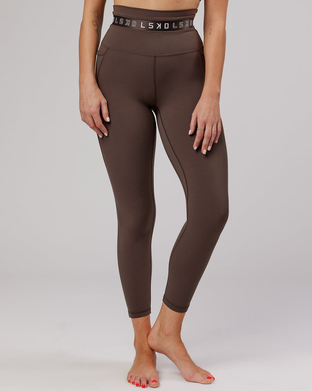 Model wearing Circuit 7/8 Length Tight - Walnut