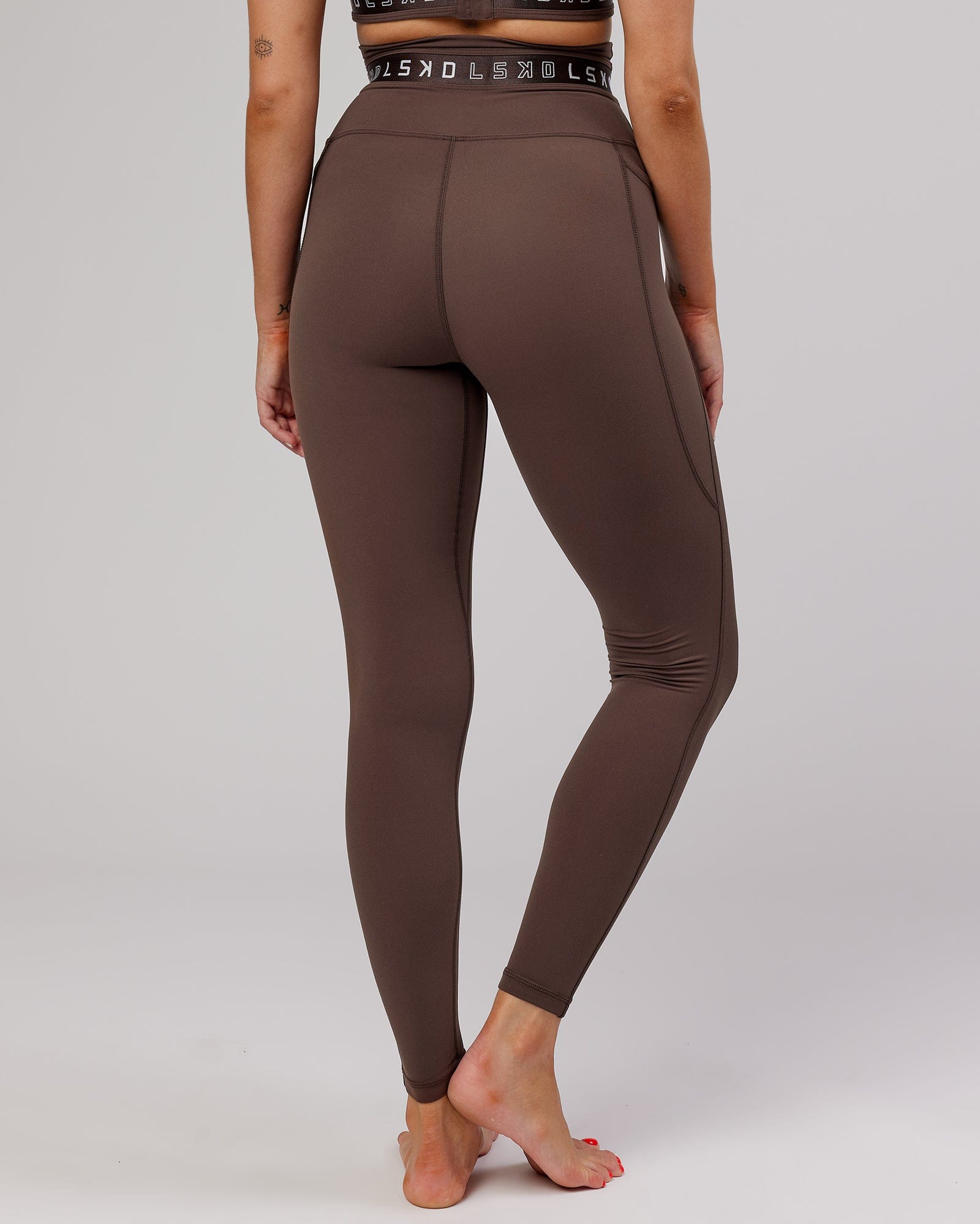 Model wearing Circuit Full Length Tight - Walnut
