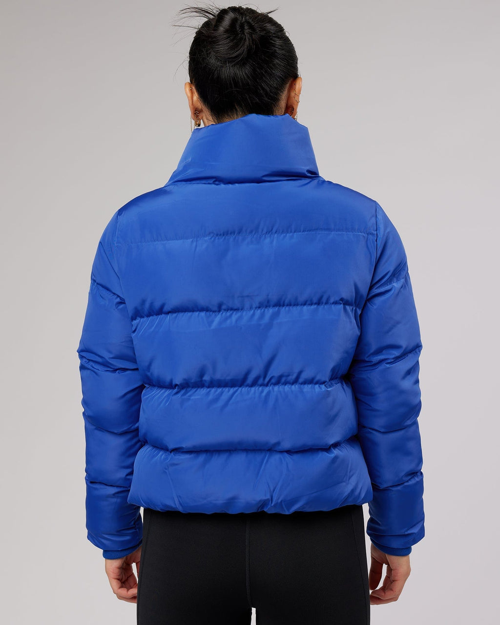 Model wearing Daily Puffer Jacket - Power Cobalt