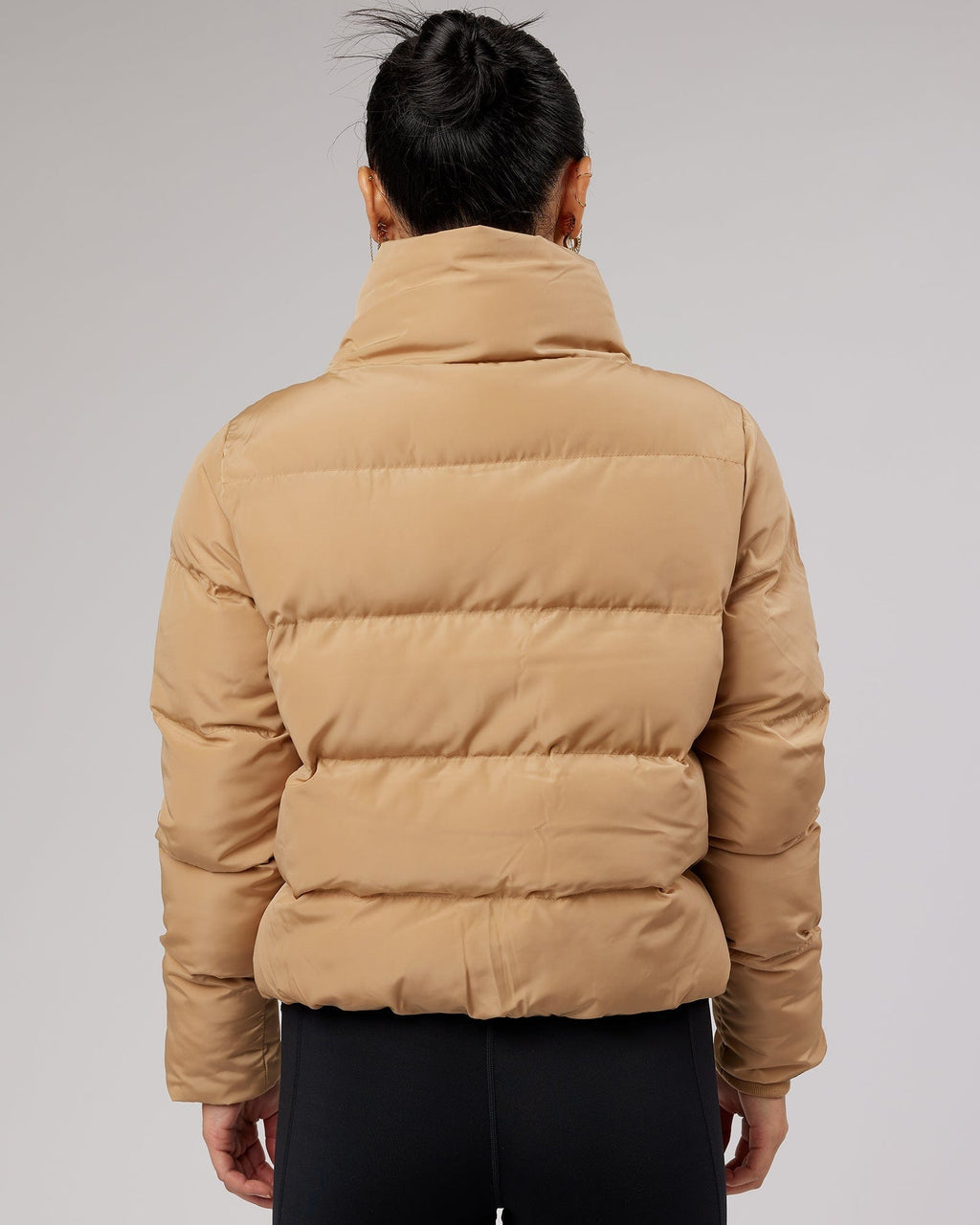 Model wearing Daily Puffer Jacket - Camel