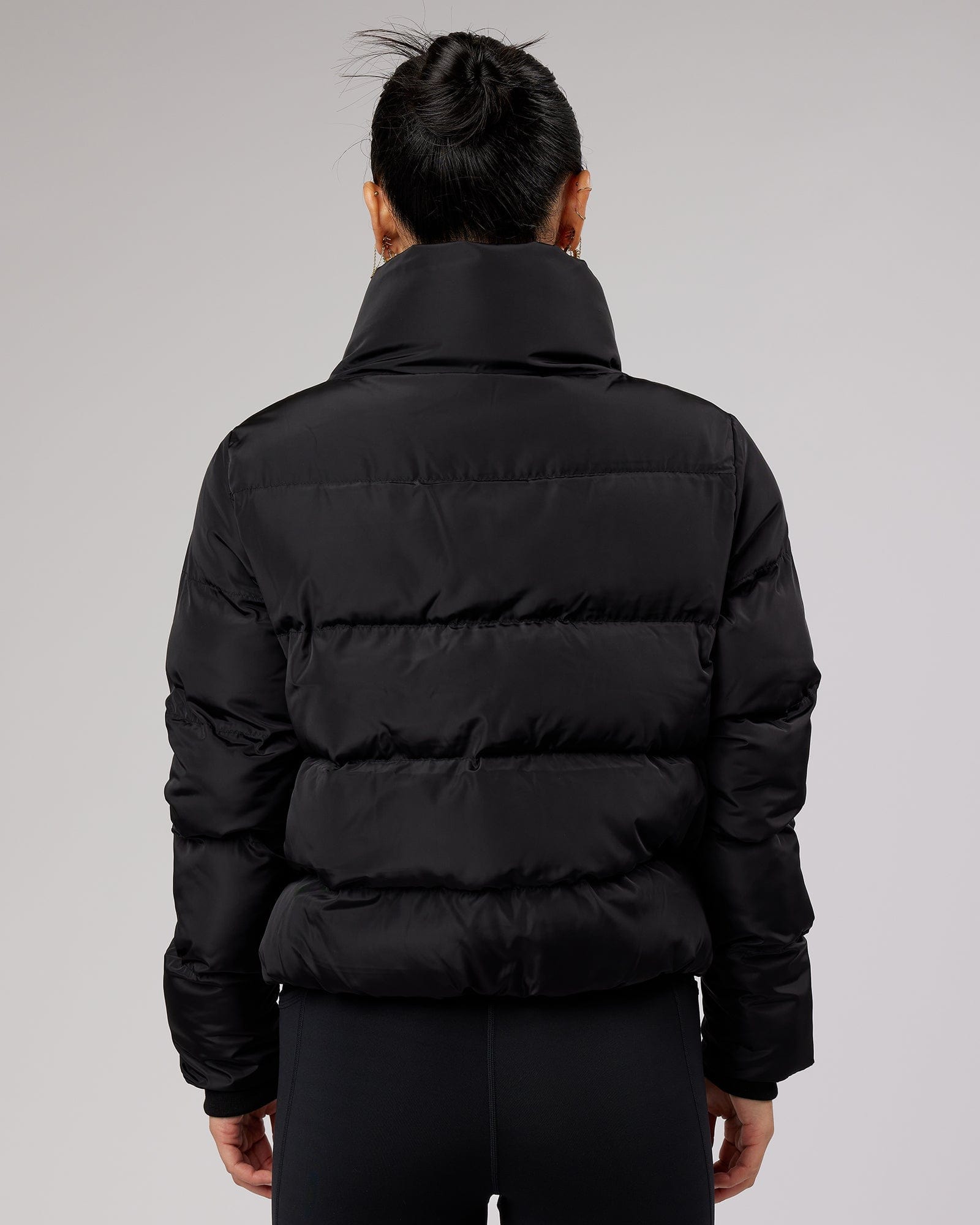 Model wearing Daily Puffer Jacket - Black