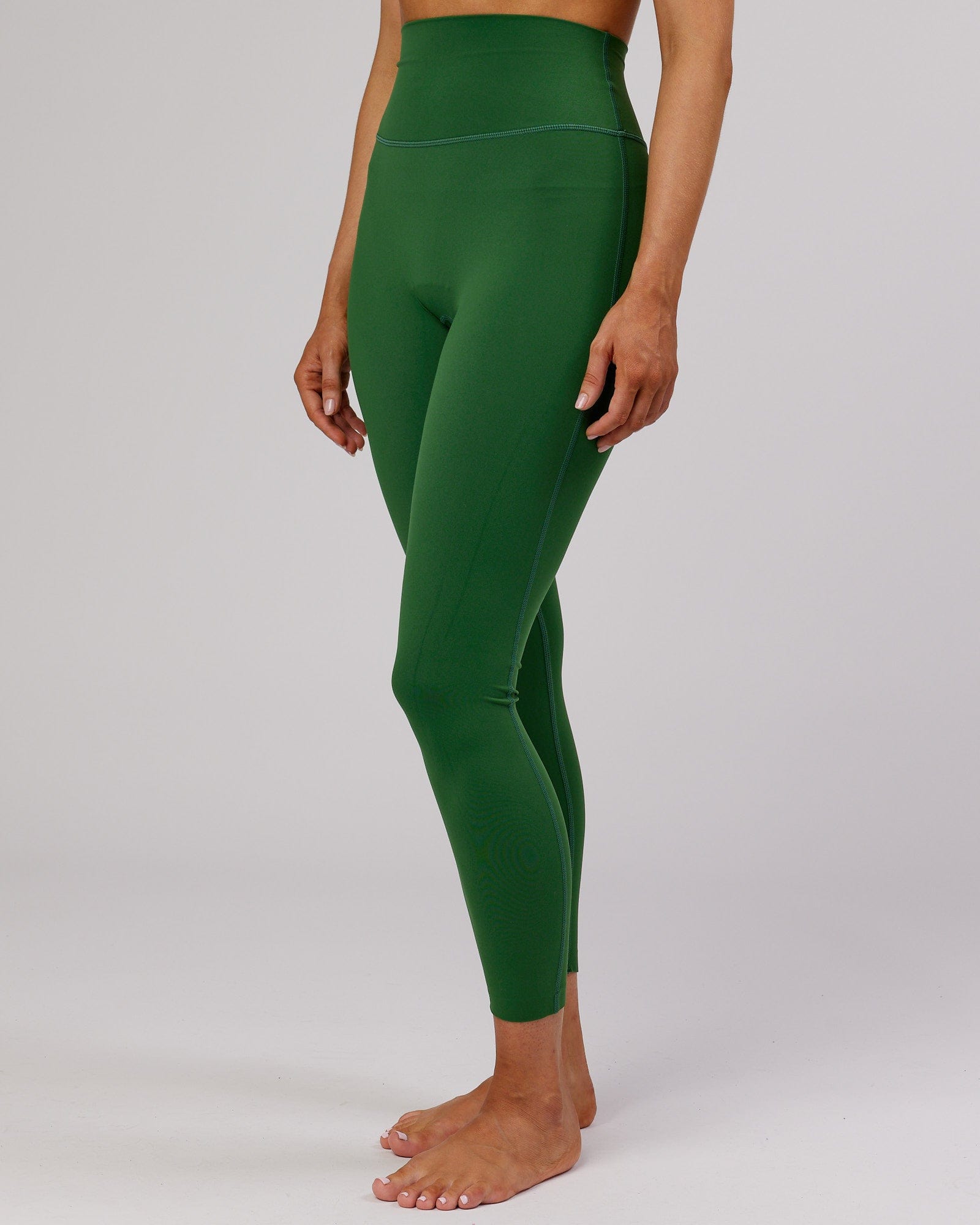 Model wearing Elixir Full Length Tight - Eden Green No Logo