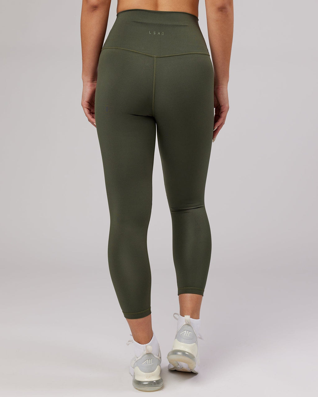 Model wearing Base 7/8 Length Tight - Forest Night