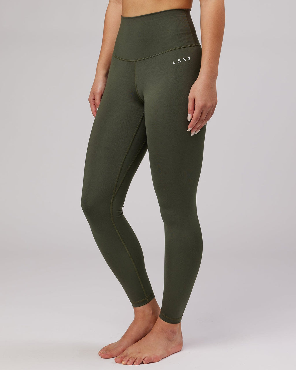 Model wearing Base Full Length Tight - Forest Night