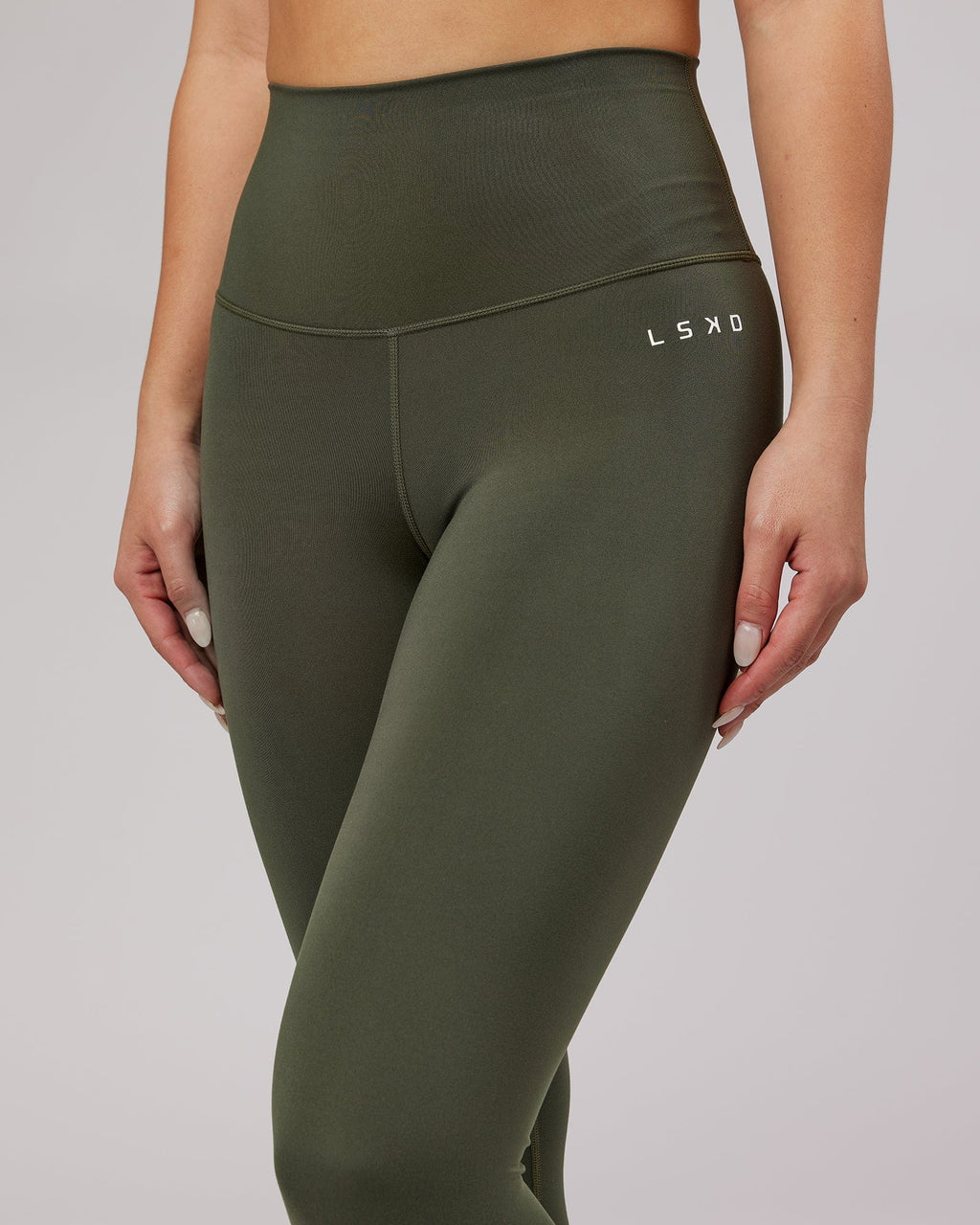 Model wearing Base Full Length Tight - Forest Night