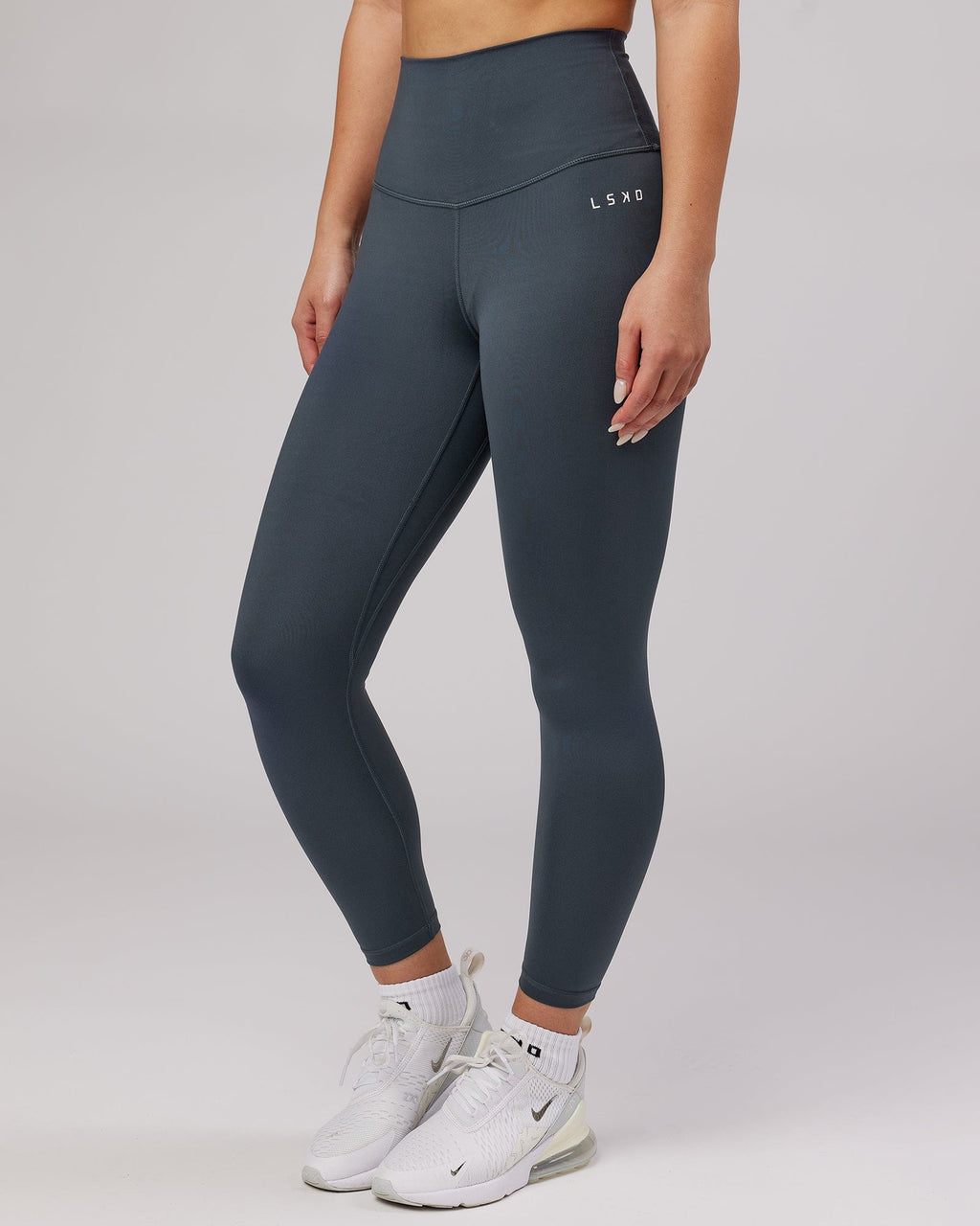 Model wearing Base 7/8 Length Tight - Ink