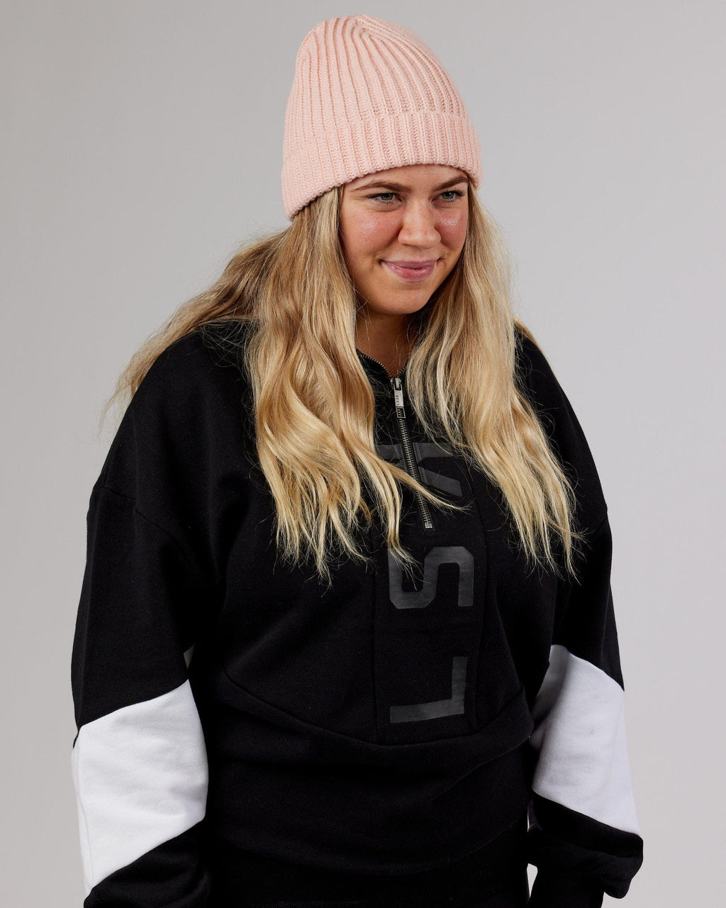 Model wearing Alpine Beanie - Pink
