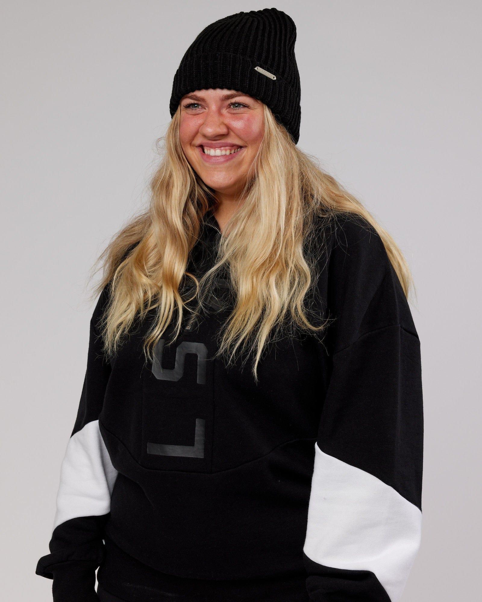 Model wearing Alpine Beanie - Black