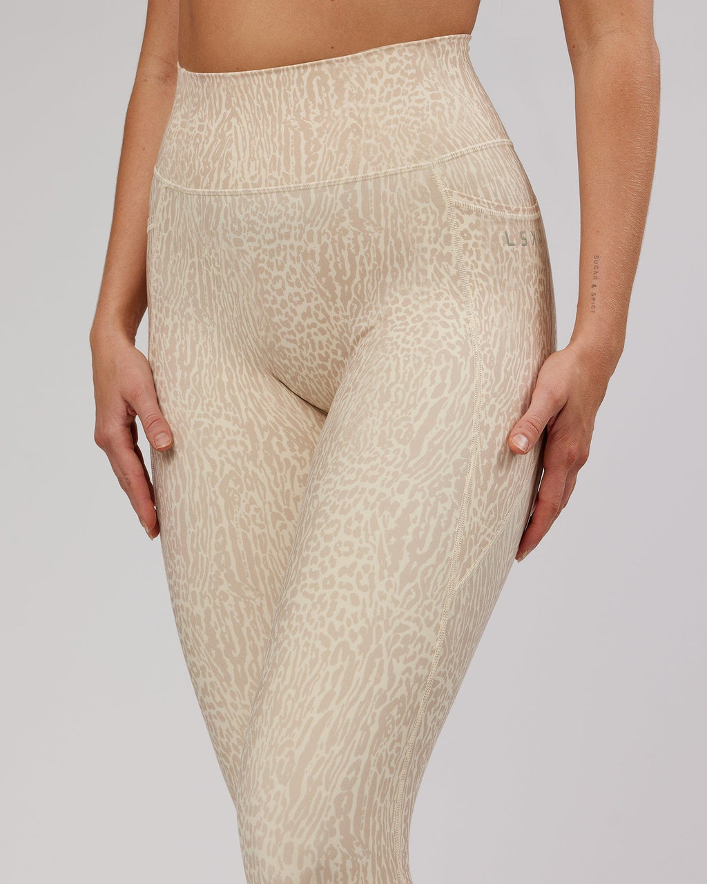 Model wearing Energise Full Length Tight - Rise Print